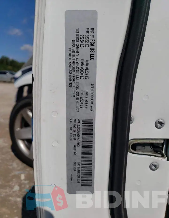 2C3CDXAG1KH510365 Photo# 13
