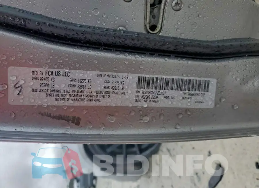 2C3CDXCT4JH233137 Photo# 12