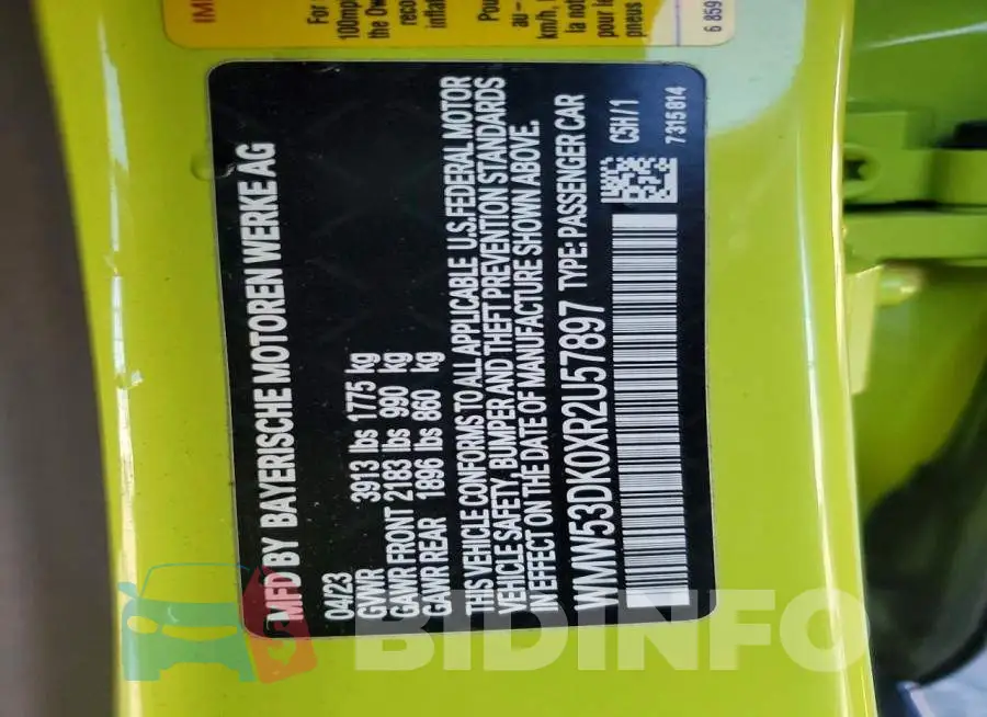 WMW53DK0XR2U57897 Photo# 14