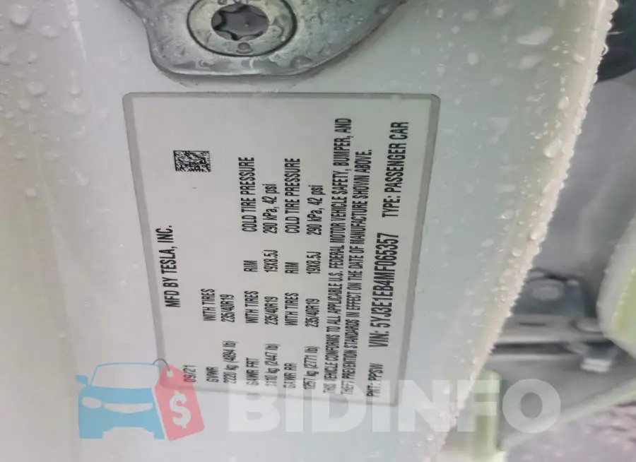 5YJ3E1EB4MF065357 Photo# 12