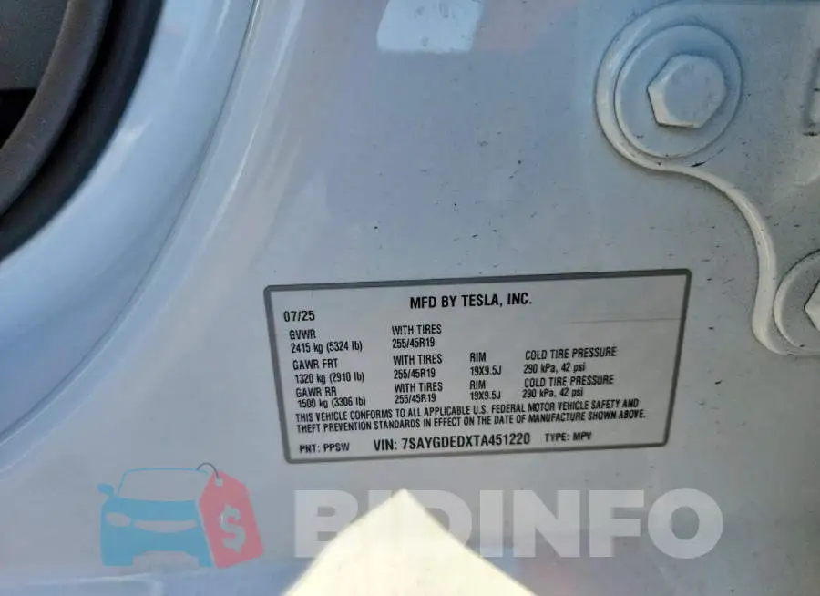 7SAYGDEDXTA451220 Photo# 12