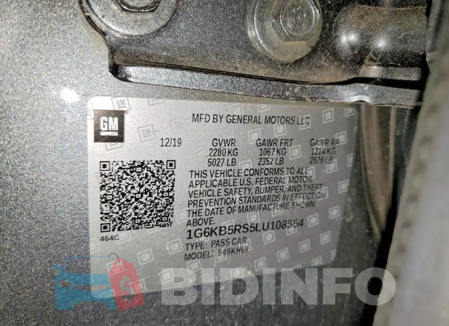 1G6KB5RS5LU108554 Photo# 12