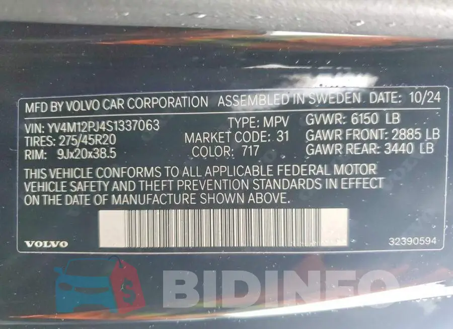 YV4M12PJ4S1337063 Photo# 13