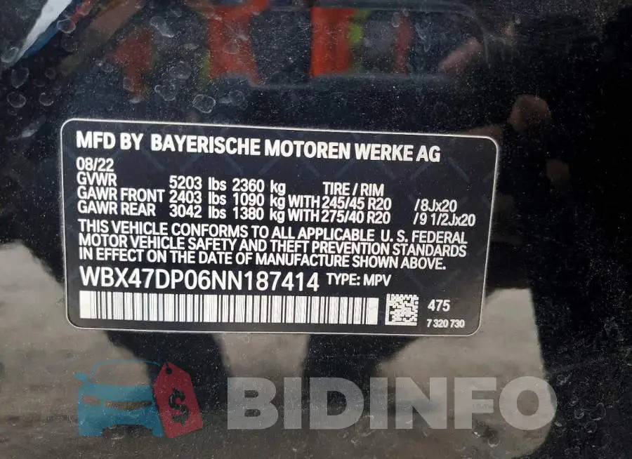 WBX47DP06NN187414 Photo# 12