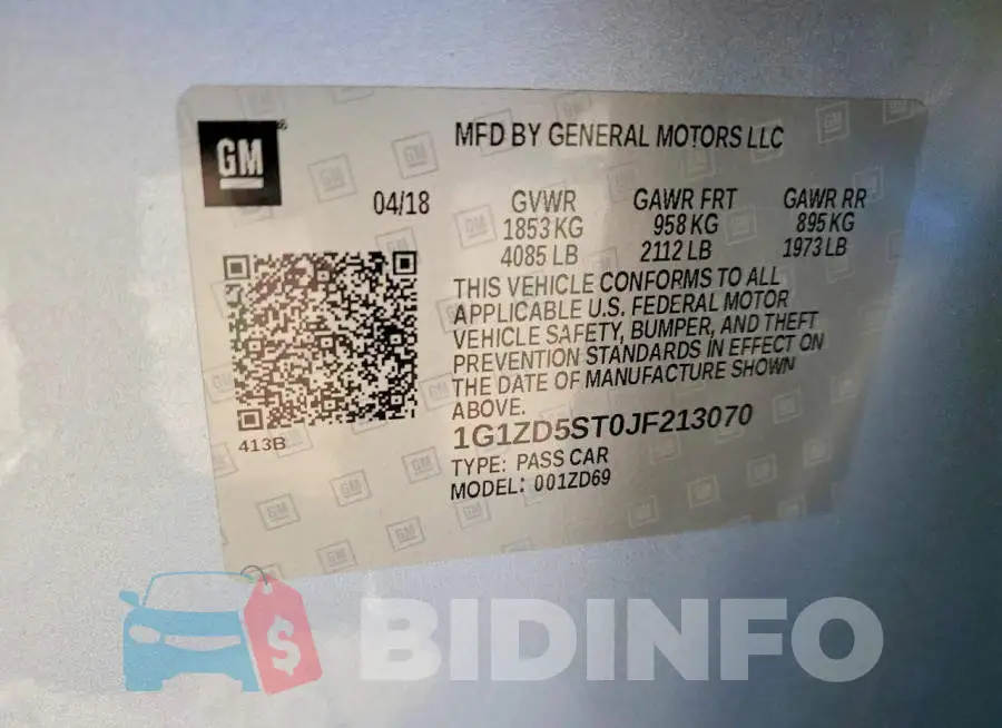 1G1ZD5ST0JF213070 Photo# 12