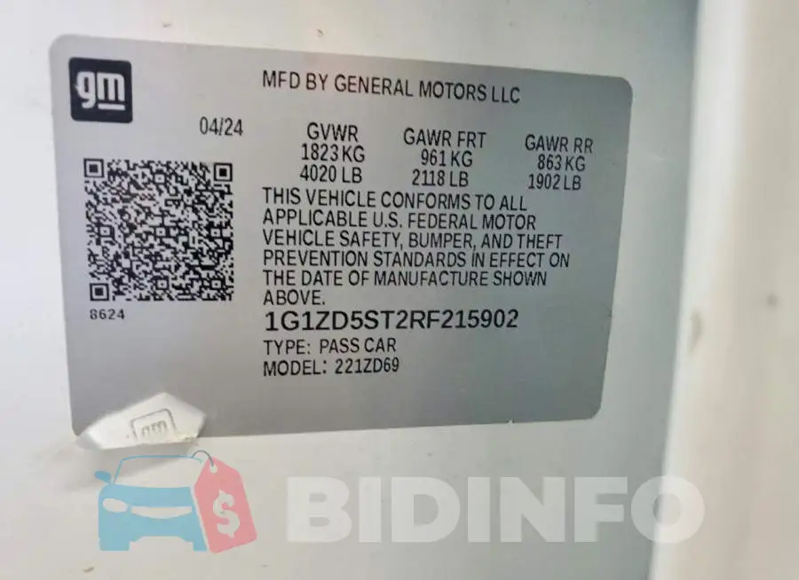 1G1ZD5ST2RF215902 Photo# 12