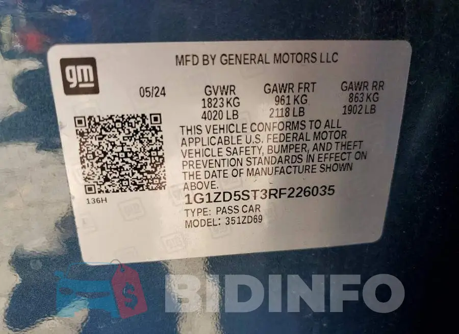 1G1ZD5ST3RF226035 Photo# 12