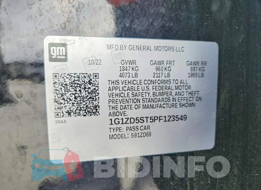 1G1ZD5ST5PF123549 Photo# 13