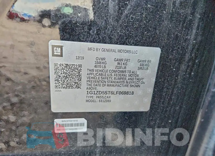 1G1ZD5ST6LF069818 Photo# 12