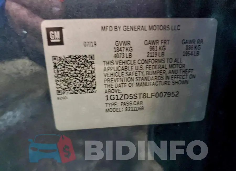 1G1ZD5ST8LF007952 Photo# 12