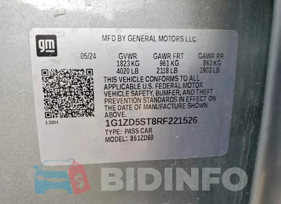 1G1ZD5ST8RF221526 Photo# 13