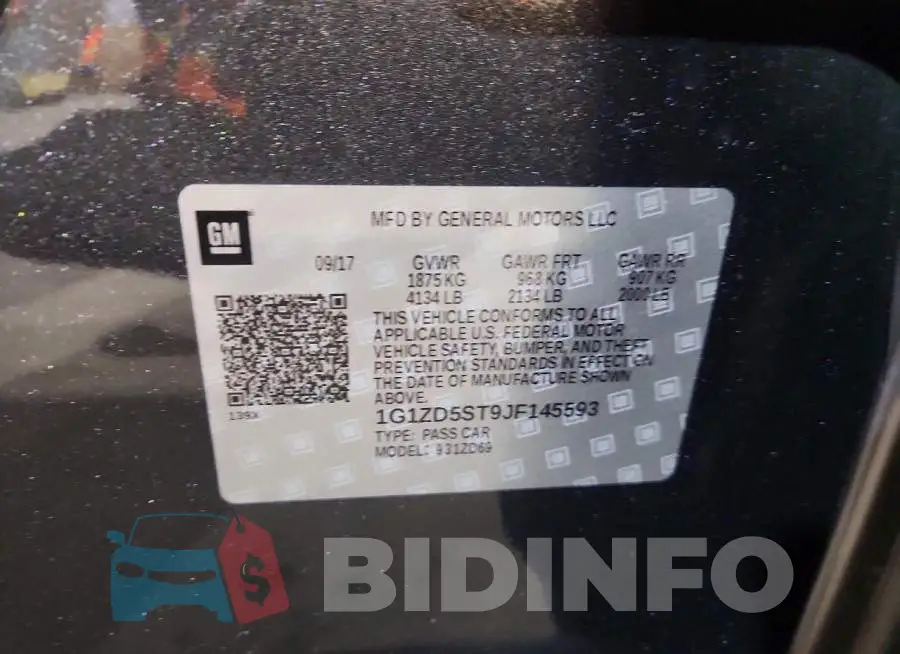 1G1ZD5ST9JF145593 Photo# 12