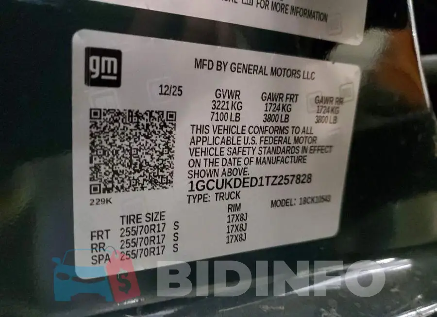 1GCUKDED1TZ257828 Photo# 12
