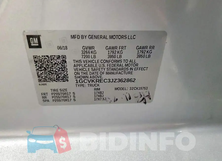 1GCVKREC3JZ362862 Photo# 12