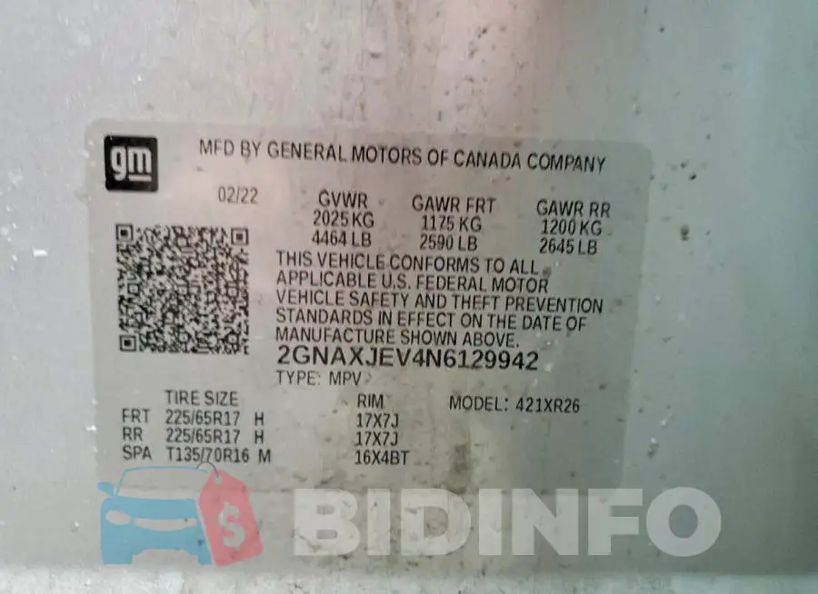 2GNAXJEV4N6129942 Photo# 13