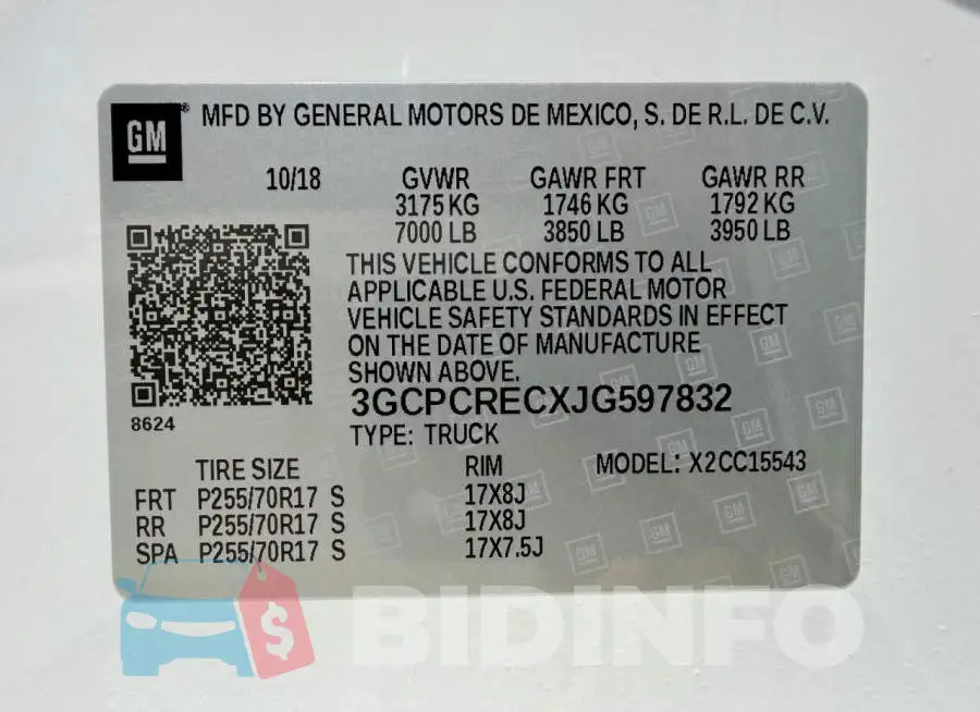 3GCPCRECXJG597832 Photo# 15