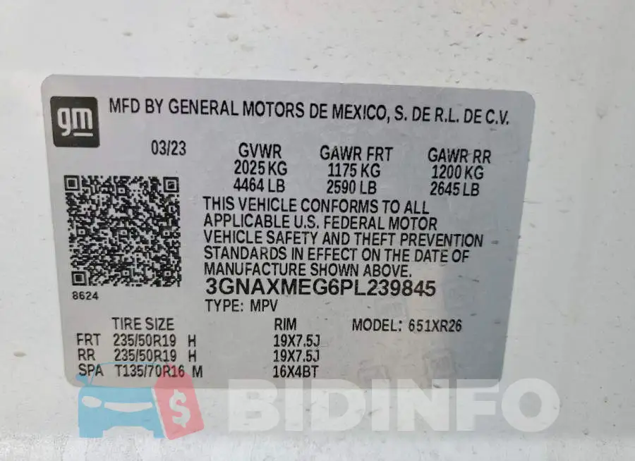 3GNAXMEG6PL239845 Photo# 14
