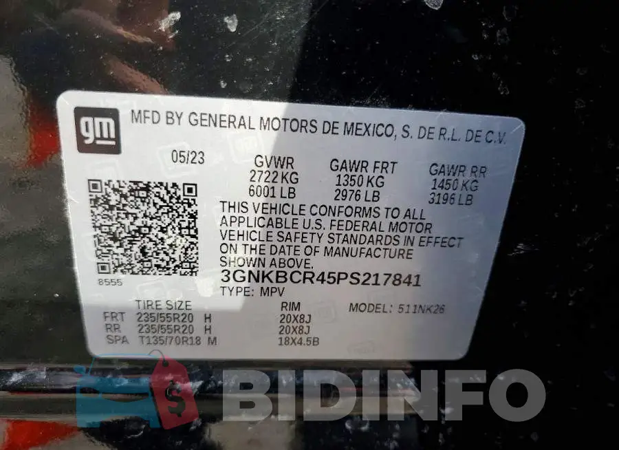 3GNKBCR45PS217841 Photo# 12