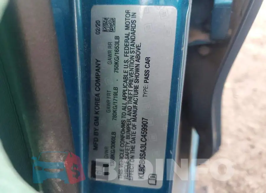KL8CB6SA3LC459907 Photo# 12