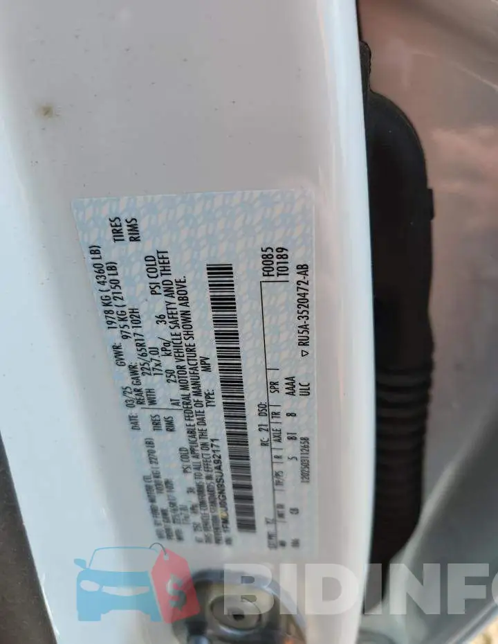 1FMCU0GN9SUA92171 Photo# 13
