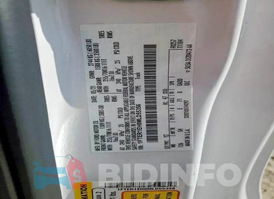 1FTER1EH8MLD55356 Photo# 12