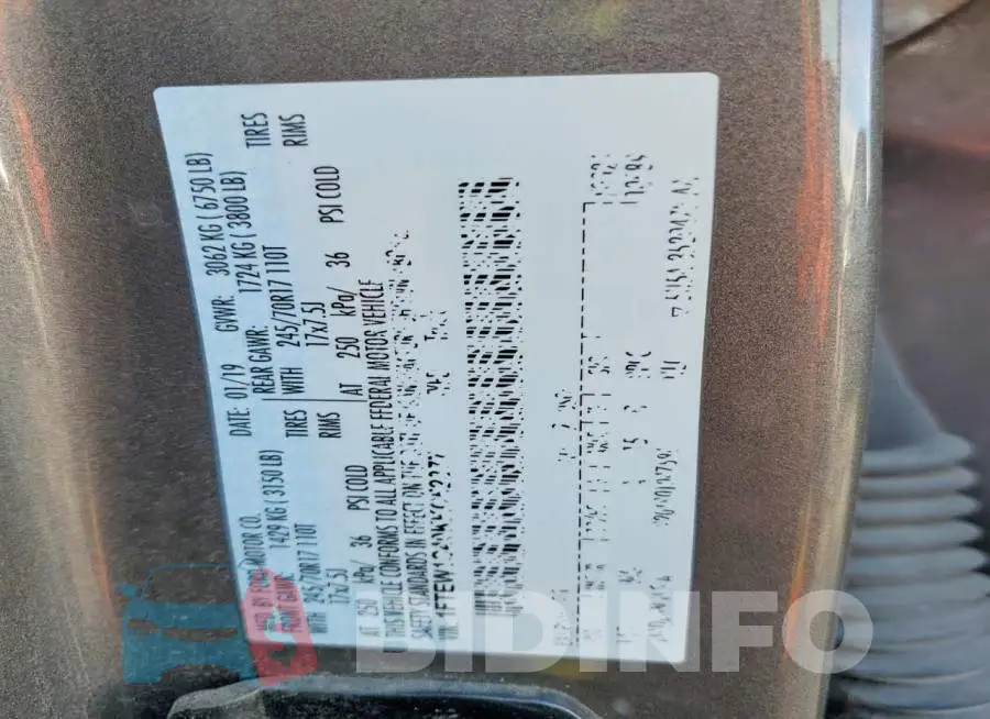 1FTEW1C40KKC52377 Photo# 12