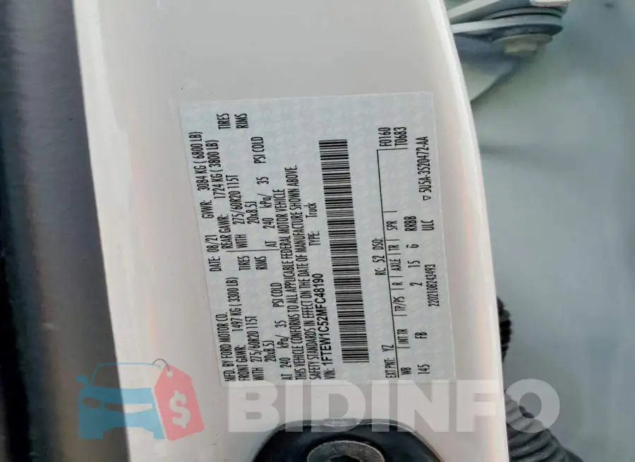 1FTEW1C52MFC48190 Photo# 12