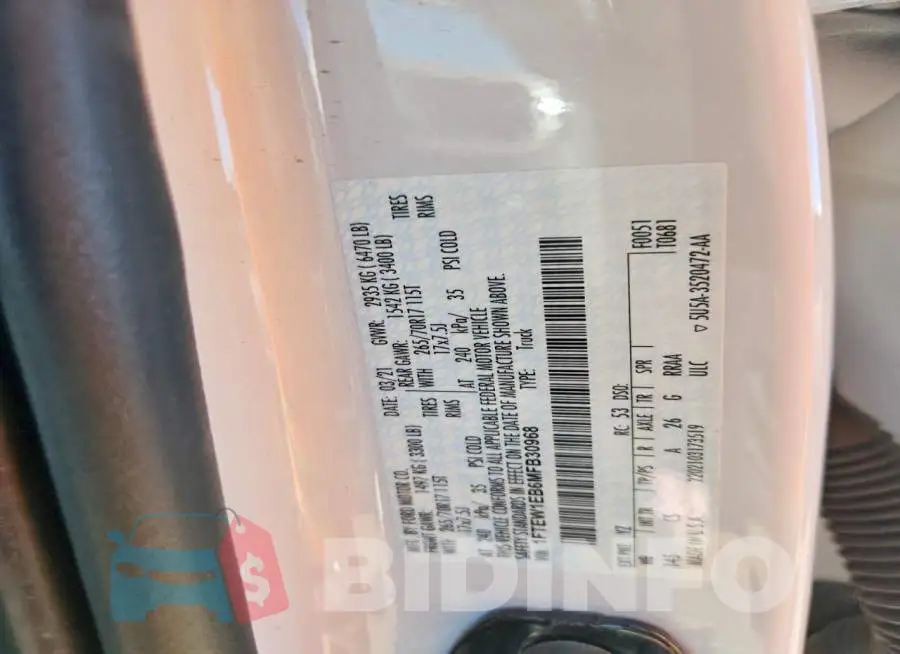 1FTEW1EB6MFB30968 Photo# 12