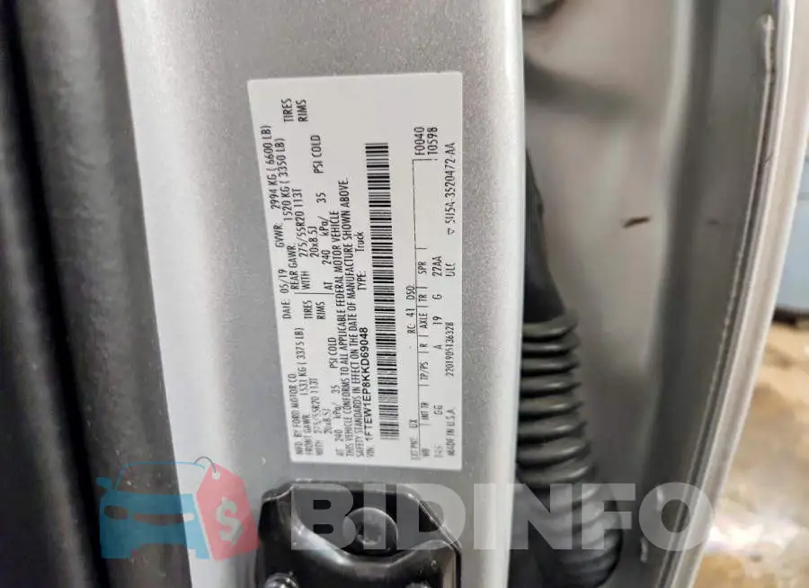 1FTEW1EP8KKD69048 Photo# 12