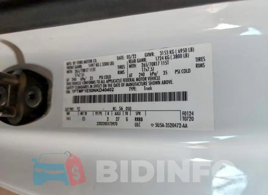 1FTMF1E50NKD40402 Photo# 12