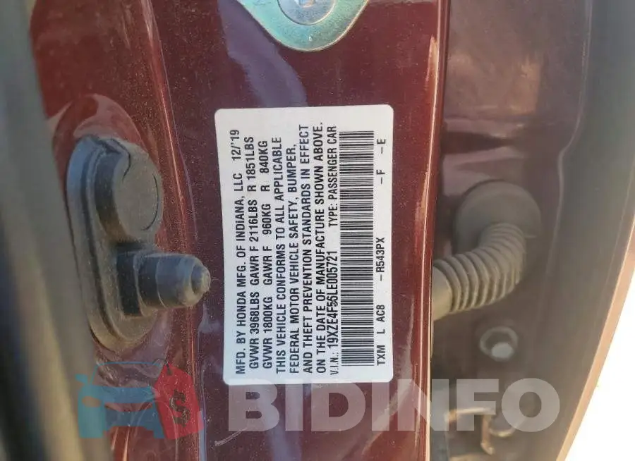 19XZE4F56LE005721 Photo# 12