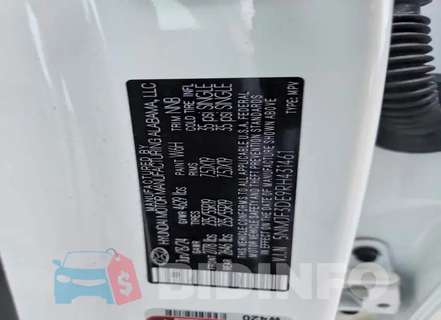 5NMJF3DE9RH431461 Photo# 12