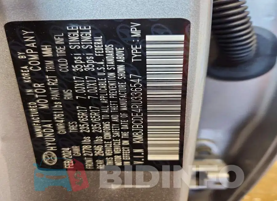 KM8JBCDE4RU336547 Photo# 13