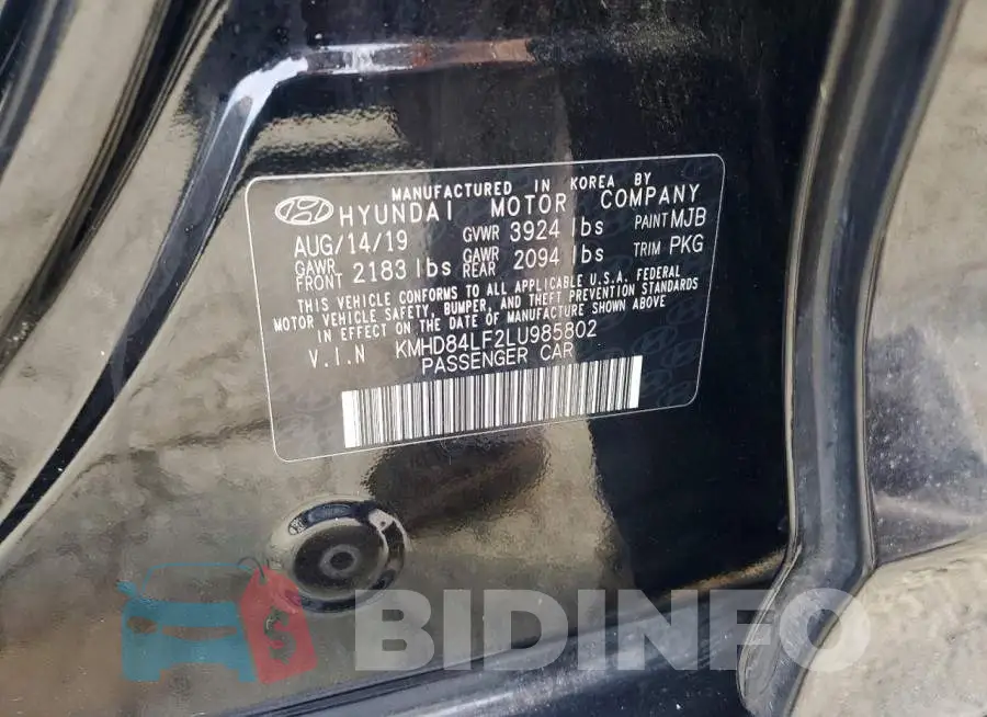 KMHD84LF2LU985802 Photo# 12