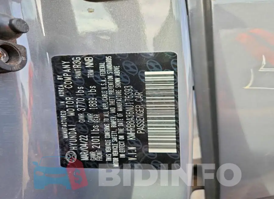 KMHRB8A36NU176393 Photo# 13