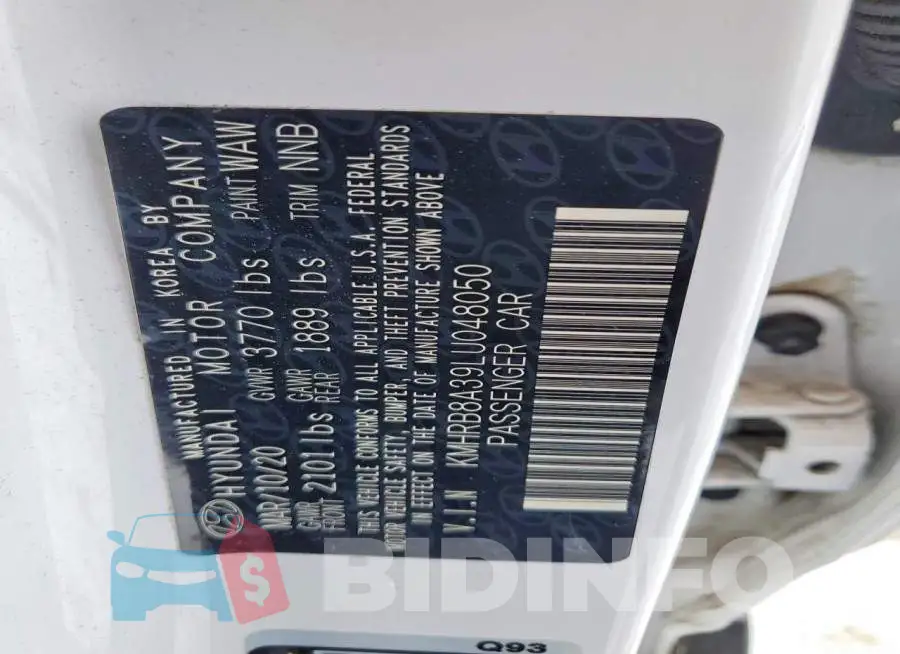 KMHRB8A39LU048050 Photo# 12