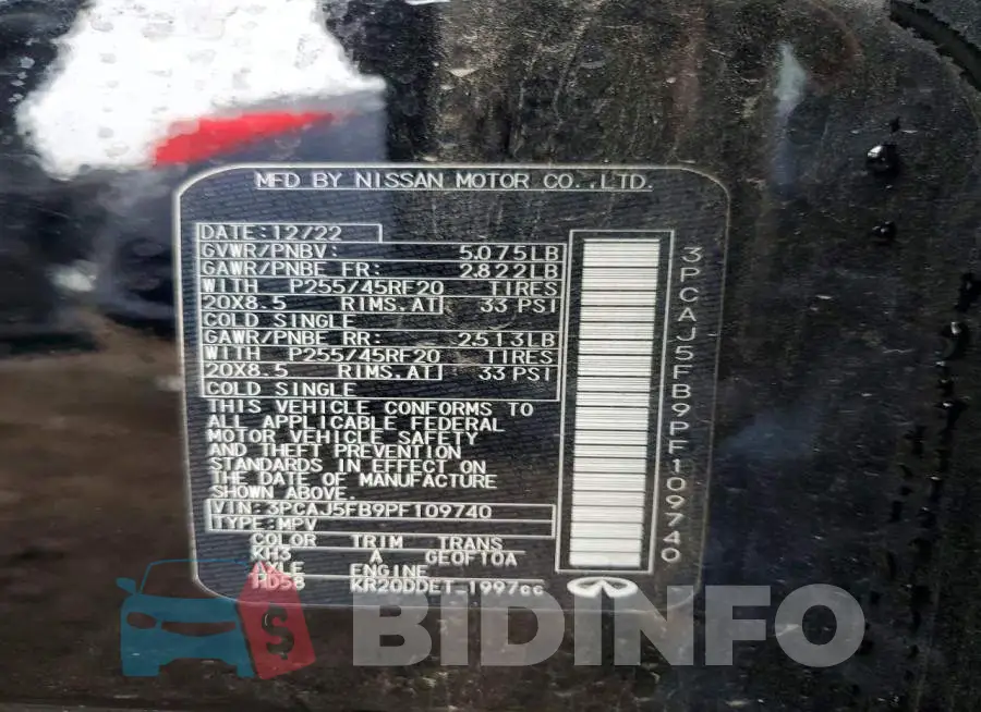 3PCAJ5FB9PF109740 Photo# 12