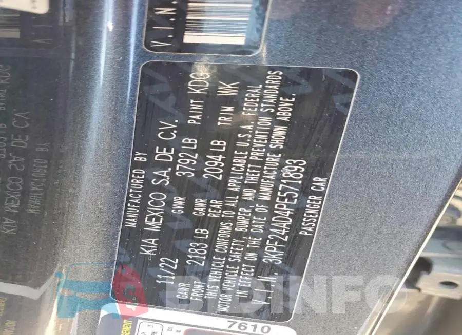 3KPF24AD4PE571893 Photo# 13
