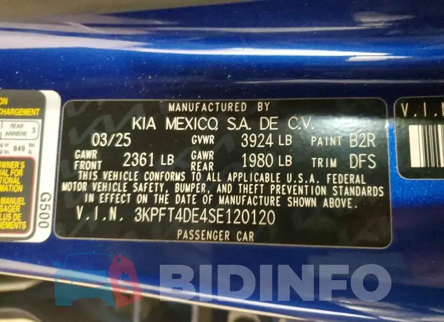 3KPFT4DE4SE120120 Photo# 13