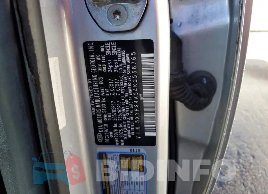 5XYPG4A54KG558765 Photo# 13