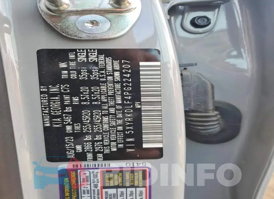 5XYRKDLF4PG224207 Photo# 14