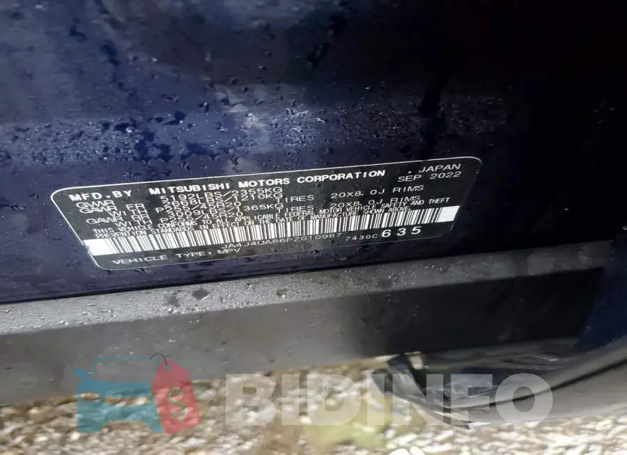 JA4J4UA86PZ010987 Photo# 13