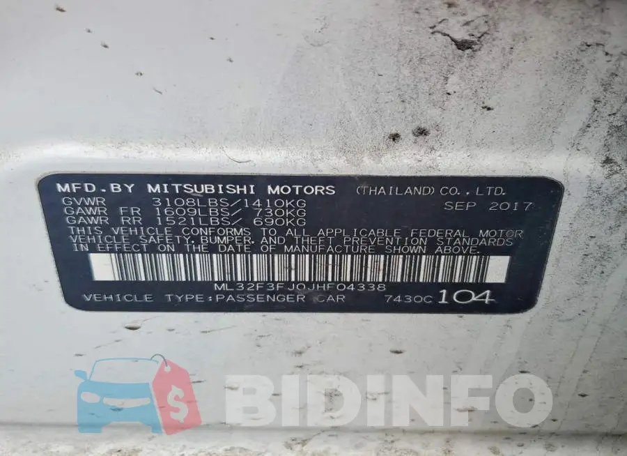 ML32F3FJ0JHF04338 Photo# 12