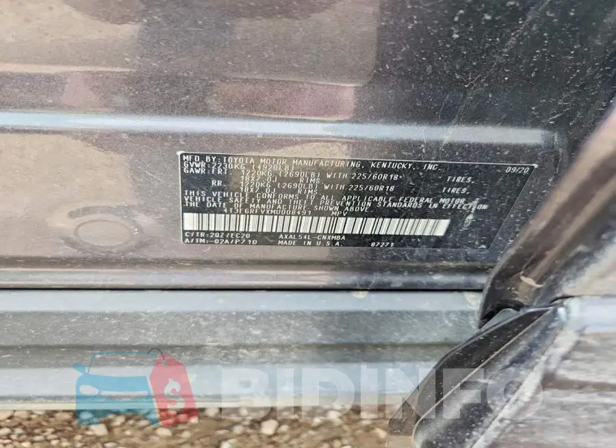 4T3E6RFVXMU008491 Photo# 12