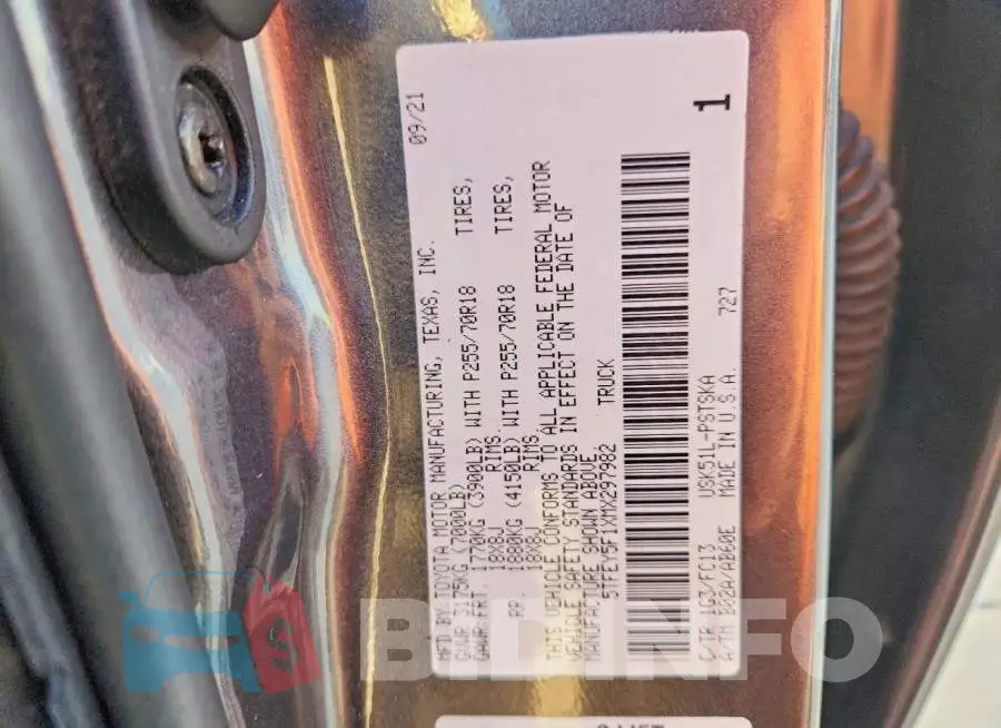5TFEY5F1XMX297982 Photo# 12