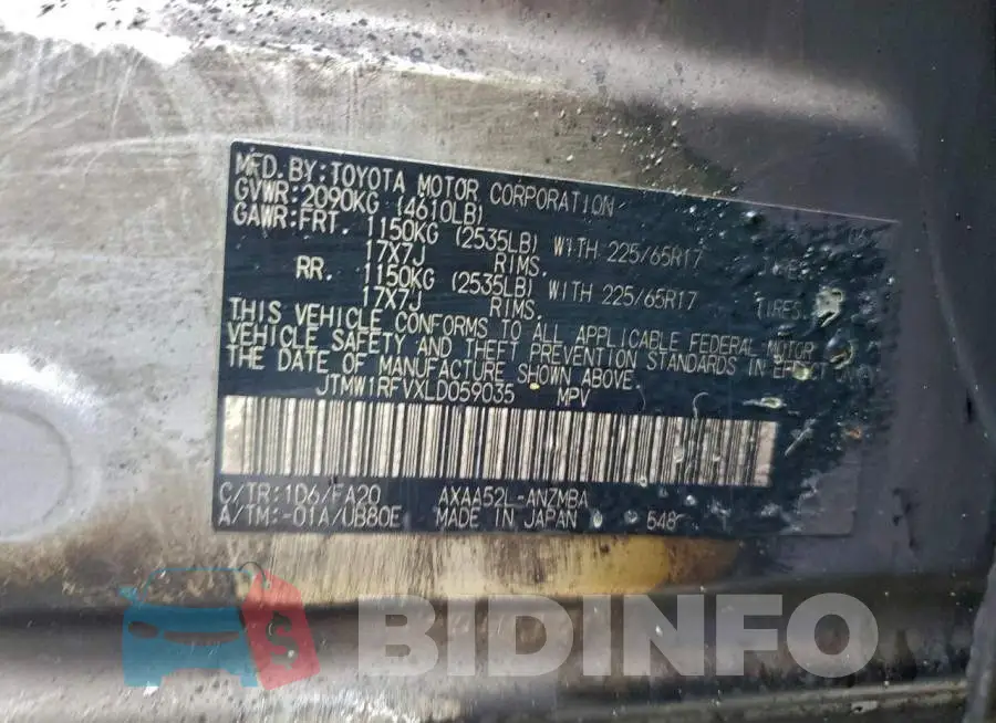 JTMW1RFVXLD059035 Photo# 13