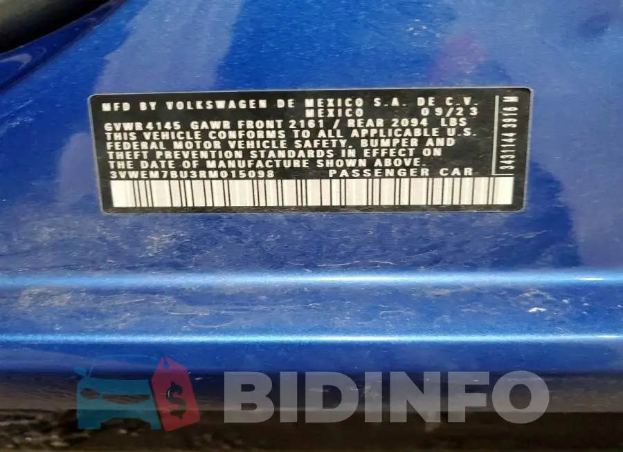 3VWEM7BU3RM015098 Photo# 12