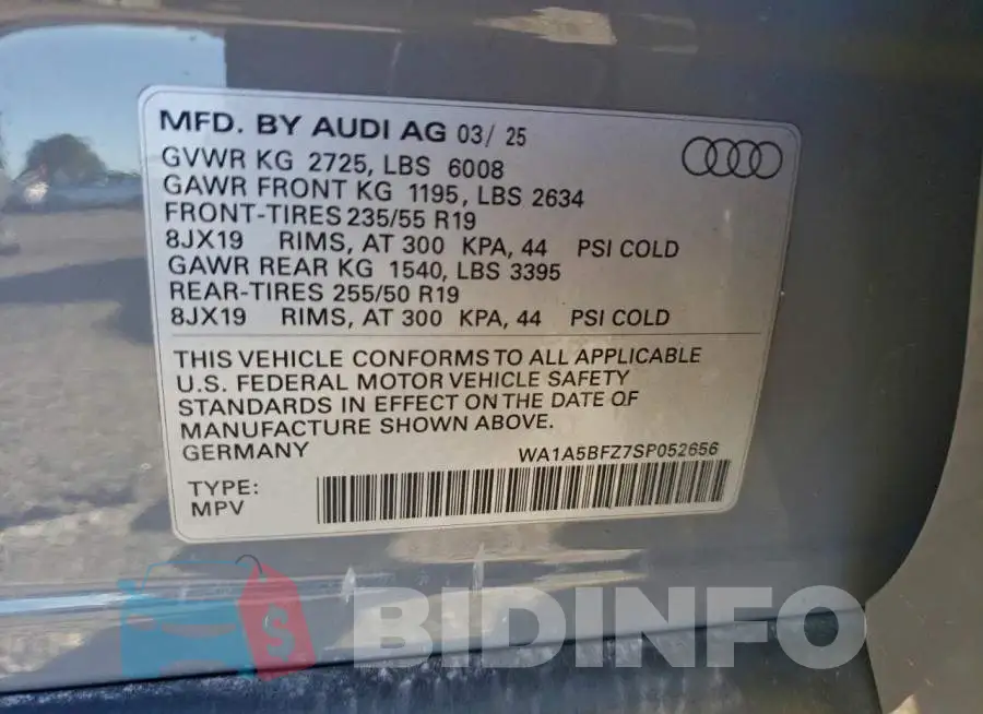 WA1A5BFZ7SP052656 Photo# 14