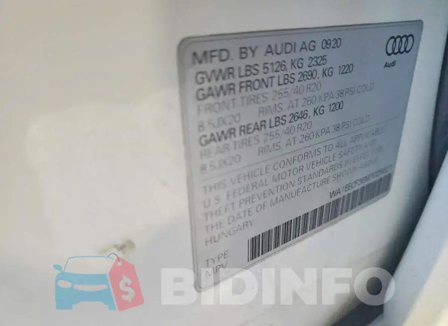 WA1EECF36M1025621 Photo# 13