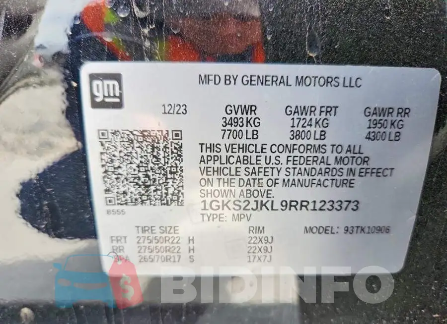 1GKS2JKL9RR123373 Photo# 13